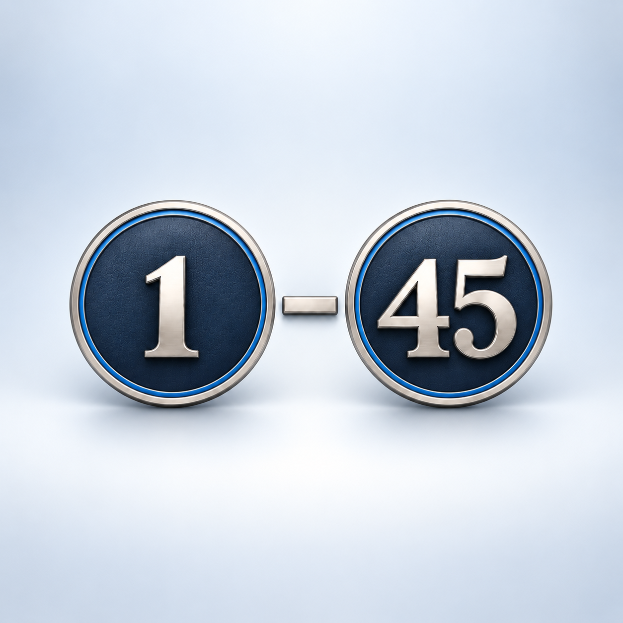 Silver level markers on a blue background